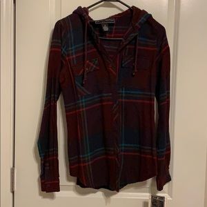 Maroon flannel never worn